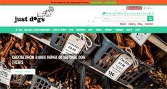 Desktop Screenshot of justdogsshop.co.uk