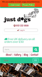 Mobile Screenshot of justdogsshop.co.uk